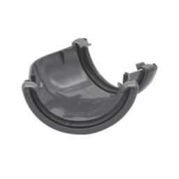 FloPlast  uPVC 135° Half Round Gutter Angle Anthracite Grey 112mm
