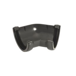 FloPlast  uPVC 135° Half Round Gutter Angle Anthracite Grey 112mm