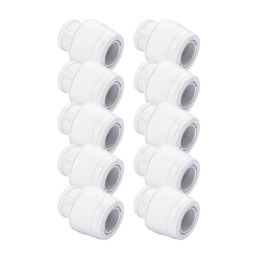 Hep2O  Plastic Push-Fit Keyless Stop End 15mm 10 Pack