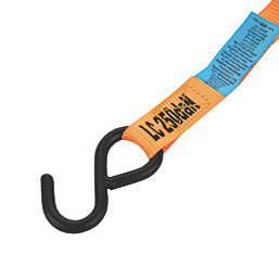 Smith & Locke Ratchet Tie-Down Strap with S-Hook 3m x 25mm 4 Pack