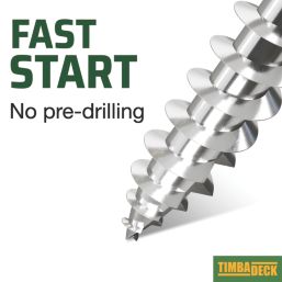 TimbaScrew  Hex Flange Thread Cutting Timber Screws 6.7mm x 100mm 50 Pack