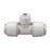 FloPlast FloFit+ Plastic Push-Fit Reducing Tee 15mm x 15mm x 10mm