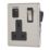 Contactum Lyric 13A 1-Gang DP Switched Socket + 3.1A 15.5W 1-Outlet Type A & C USB Charger Brushed Stainless Steel with Black Inserts