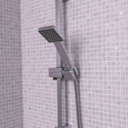 ETAL Pour Slide Rail Shower Kit Chrome