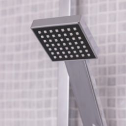 ETAL Pour Slide Rail Shower Kit Chrome