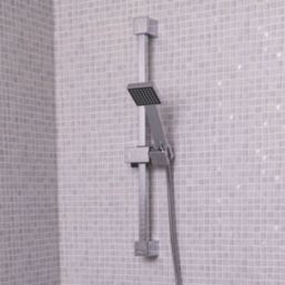 ETAL Pour Slide Rail Shower Kit Chrome