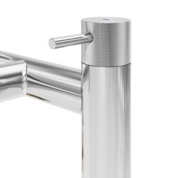 Swirl Melba Chrome 185mm Deck Mounted Lever 2 Tap Holes Bath Mixer Tap