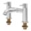 Swirl Melba Chrome 185mm Deck Mounted Lever 2 Tap Holes Bath Mixer Tap