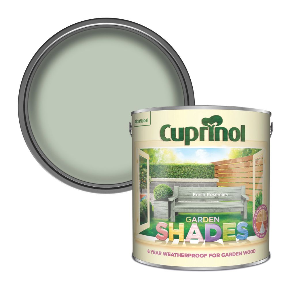 Cuprinol 2.5Ltr Fresh Rosemary Matt Wood Paint Screwfix