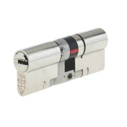 Yale Fire Rated 3 Star Double Platinum Euro Profile Cylinder 45-50 (95mm) Nickel