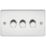 Knightsbridge  3-Gang 2-Way LED Intelligent Dimmer Switch  Polished Chrome