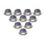 LAP Chaac Tilt  Fire Rated LED Downlights Brushed Nickel 5.5W 600lm 10 Pack