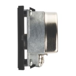 Contactum Media Modular Coaxial TV / FM Socket Black