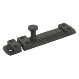 Smith & Locke Flat Door Bolt Matt Black 80mm