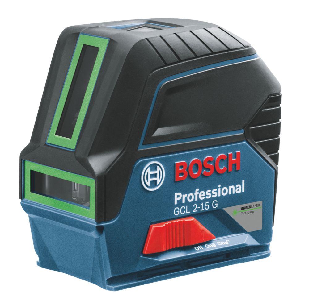 Bosch GCL215G Green SelfLevelling CrossLine Laser Level Screwfix