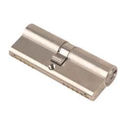 Yale Fire Rated 1 Star Double Euro Cylinder Lock BS 40-40 (80mm) Satin Nickel