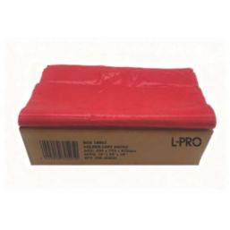 L-PRO 10607 Red Polythene Sacks / Bin Liners 90Ltr 200 Pack
