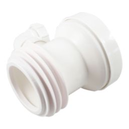 Flomasta  Rigid Straight Pan Connector with Boss White 144mm