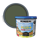 Ronseal Fence Life Plus Shed & Fence Treatment Forest Green 9Ltr