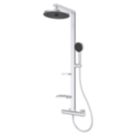 Ideal Standard Alu+ HP/Combi Flexible Exposed Silver Thermostatic Mixer Shower