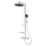 Ideal Standard Alu+ HP/Combi Flexible Exposed Silver Thermostatic Mixer Shower