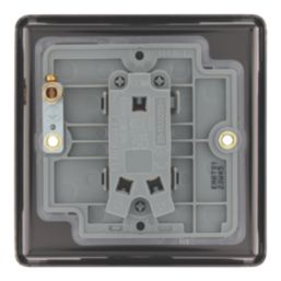 LAP  20A 16AX 1-Gang 2-Way Switch  Antique Brass with Colour-Matched Inserts