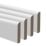 Essentials Primed MDF Round & Bullnose Skirting Board 2400mm x 94mm x 14.5mm 4 Pack