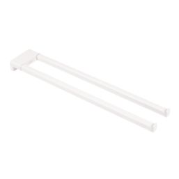 Hansgrohe AddStoris Twin-Handle Towel Holder Matt White 80mm x 445mm x 32mm