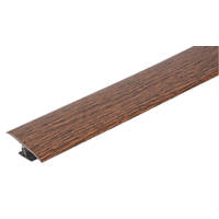 Vitrex Dark Hickory Variable Height Wood & Laminate Floor Threshold 0.9m
