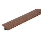 Vitrex Dark Hickory Variable Height Wood & Laminate Floor Threshold 0.9m
