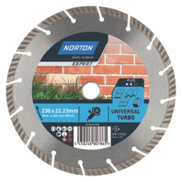 Norton Expert 70184631890 Multi-Material Diamond Blade 230mm x 22.23mm