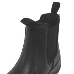 Apache Brooks Size 4  Black Water-Resistant  Safety Dealer Boots