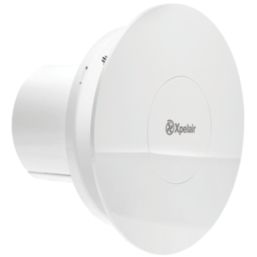 Xpelair CV4SR 100mm (4") Axial Bathroom or Kitchen Extractor Fan with Humidistat & Timer White 220-240V