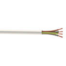 Time 3184Y White 4-Core 1mm² Flexible Cable 25m Drum