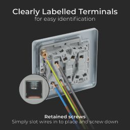 British General  10AX 3-Gang 2-Way Metal Clad Triple Light Switch with White Inserts