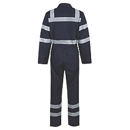 Wearwell   Flame Retardant Boilersuit Navy Small 40" Chest 31" L