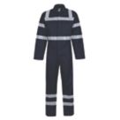 Wearwell   Flame Retardant Boilersuit Navy Small 40" Chest 31" L