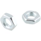 Easyfix Carbon Steel Hex Flat Nuts M6 100 Pack