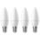 LAP  E14 Candle LED Light Bulb  470lm 4.2W 4 Pack