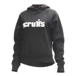 Scruffs Tamworth Logo Womens Hoodie Black Size 10