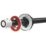 Croydex Round Telescopic Shower Rod Aluminium Black 2298mm