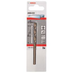 Bosch Twist Cobalt Straight Shank Metal Drill Bit 5mm x 86mm