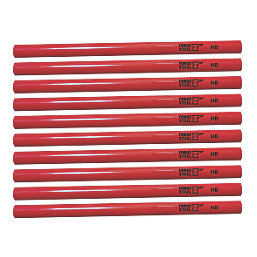 Forge Steel 175mm Carpenters Pencils HB 10 Pack