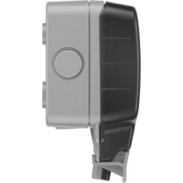 British General  IP66 13A 2-Gang SP Weatherproof Outdoor Switched Socket