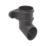 FloPlast Cast Iron Effect Round Shoe Black 68mm