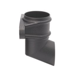 FloPlast Cast Iron Effect Round Shoe Black 68mm