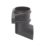 FloPlast Cast Iron Effect Round Shoe Black 68mm