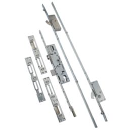 ERA   Stainless Steel Euro Profile 2-Hook Replacement Door Multi-Point Lock Kit 53mm Case - 35mm Backset