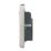 Hager Sollysta WRSS82BSW-USBAC 13A 2-Gang 2P+E Switched Socket + 3.1A 15.5W 2-Outlet Type A & C USB Charger Brushed Steel with White Inserts
