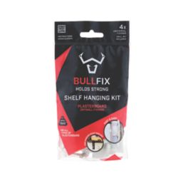 Bullfix  Universal Heavy Duty Shelf Hanging Kit 24mm x 44mm 4 Pack